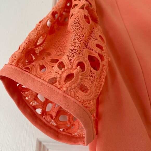 Coral knit sleeves top Shirt Blouse - Picture 3 of 13